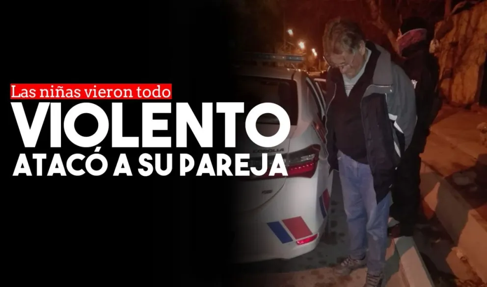 Golpeó a su pareja delante de sus hijos menores