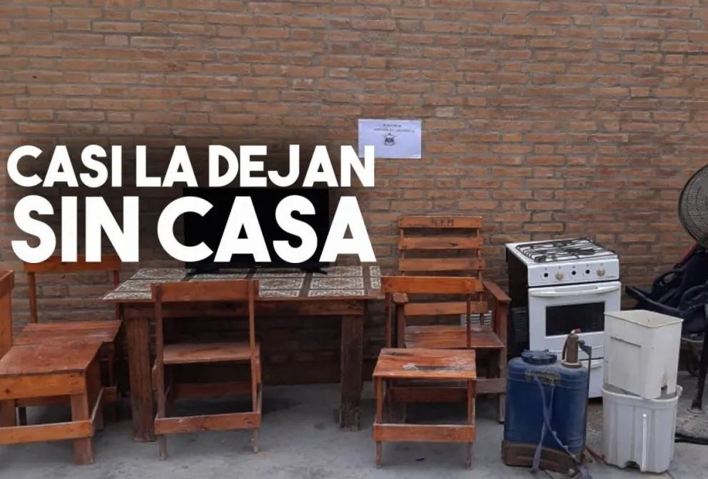 Salió de su casa y cuando llegó la encontró desvalijada