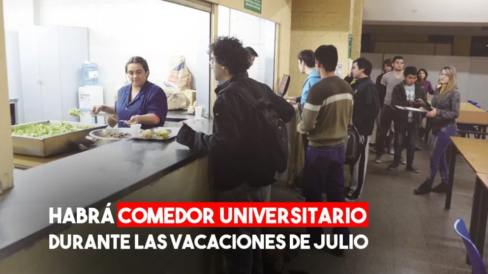 Por la situación de pandemia, el Comedor Universitario no cerrará en julio