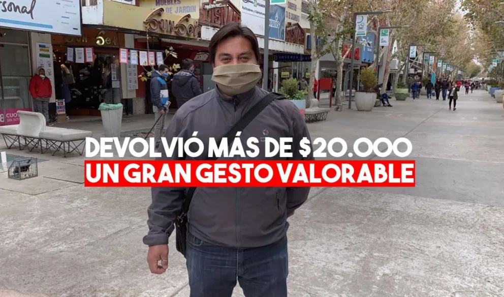Miguel González, el sanjuanino que devolvió una billetera con $21.700