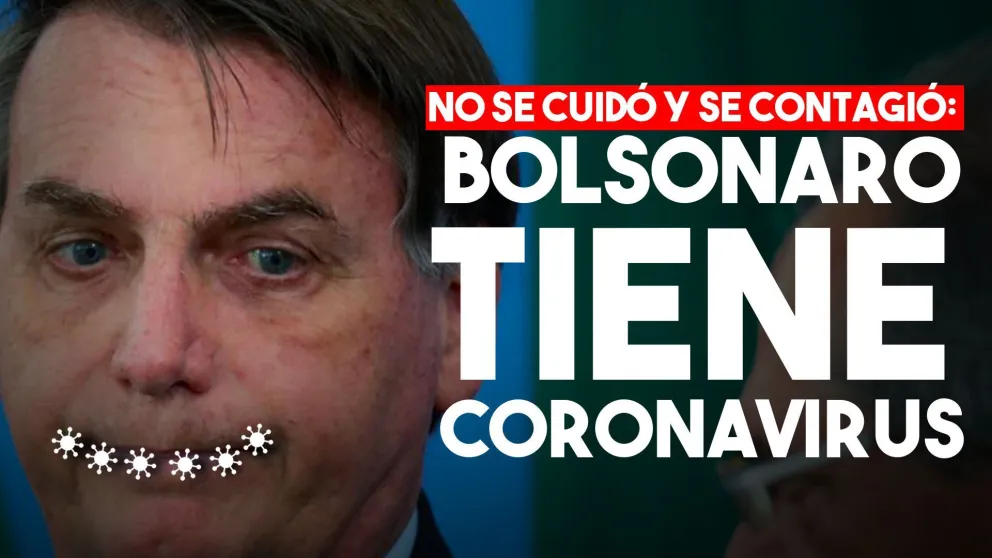 Jair Bolsonaro dio positivo en el test de coronavirus