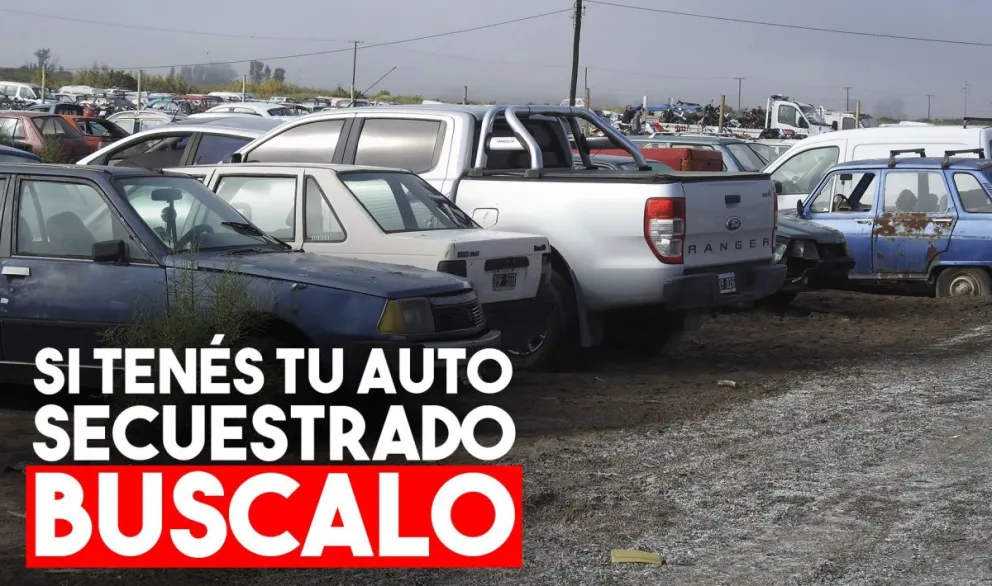 Invitan a titulares a retirar los vehículos secuestrados