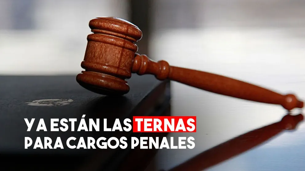 Ya están las ternas para cubrir ocho cargos penales