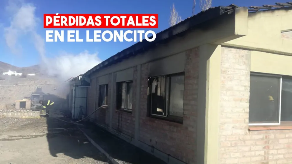 El comedor del Parque El Leoncito sufrió pérdidas totales por un incendio