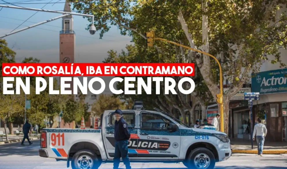 Iba en contramano y borracho en pleno centro
