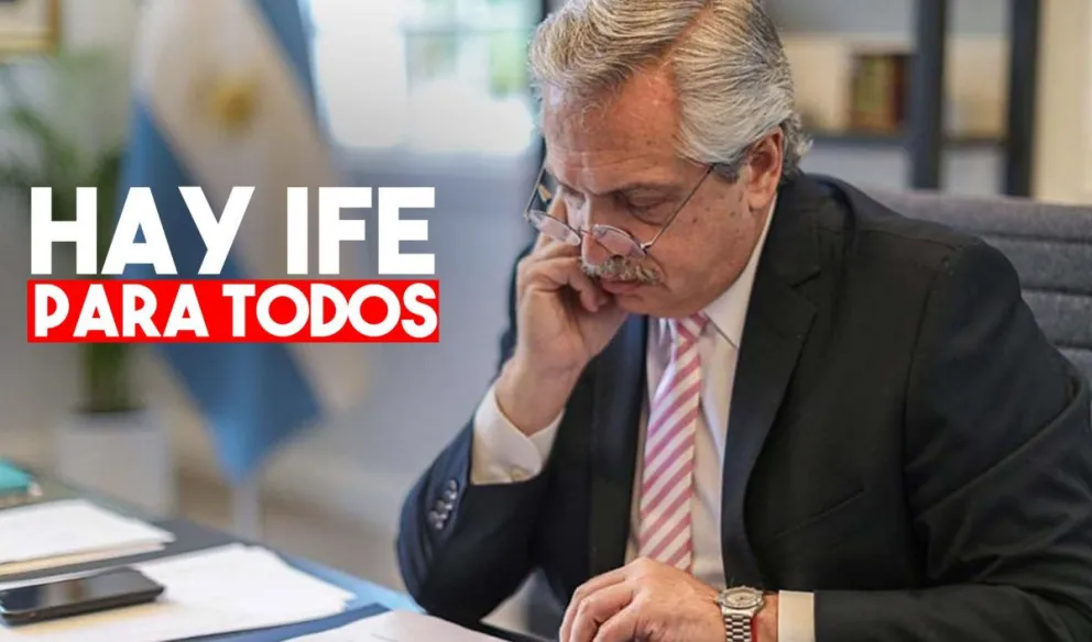 Alberto Fernández anunció la prórroga de un mes del IFE para todo el país