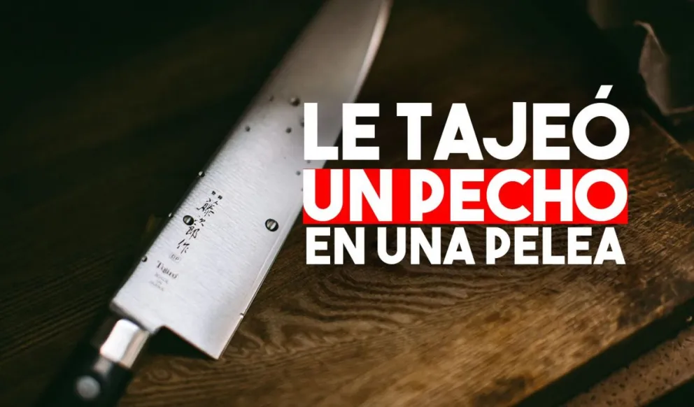 Una mujer terminó con un pecho cortajeado en una gresca