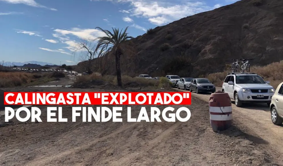 Calingasta: larga fila de vehículos para ingresar al departamento