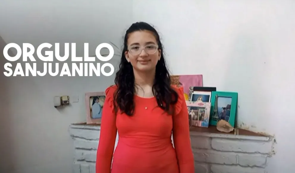 Carla Rocío Gordillo, la sanjuanina representó a todos los alumnos de la provincia