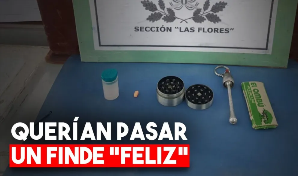En el control de Iglesia detectaron a dos jóvenes con sustancias ilegales