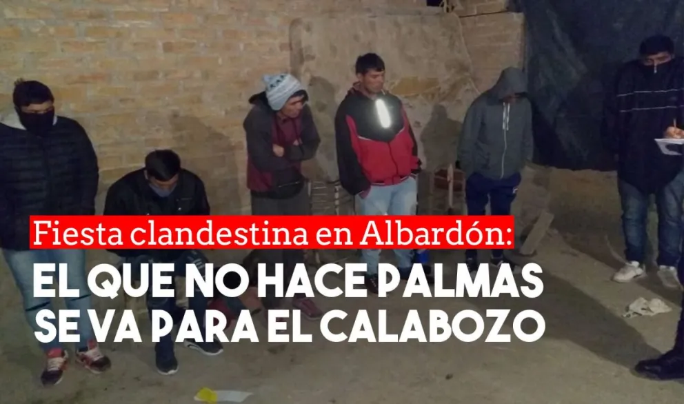 Diez detenidos en una fiesta clandestina en Albardón