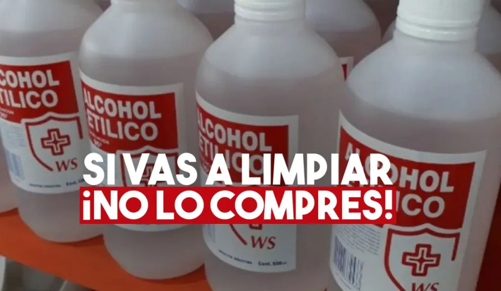 ANMAT prohibió un alcohol etílico y un líquido desinfectante