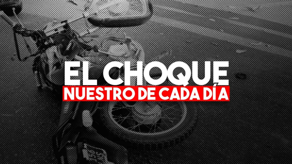 Un joven terminó con una pierna quebrada tras un fuerte choque en Jáchal