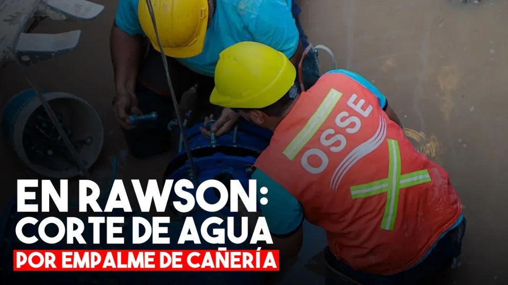 OSSE realizará un empalme de cañería en Rawson