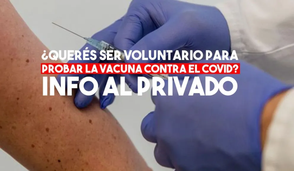 Buscan voluntarios para probar la vacuna contra el coronavirus