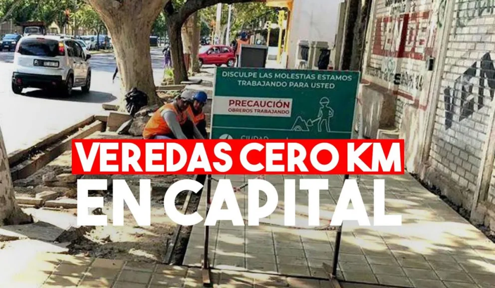 Se viene la reparación de las veredas del microcentro