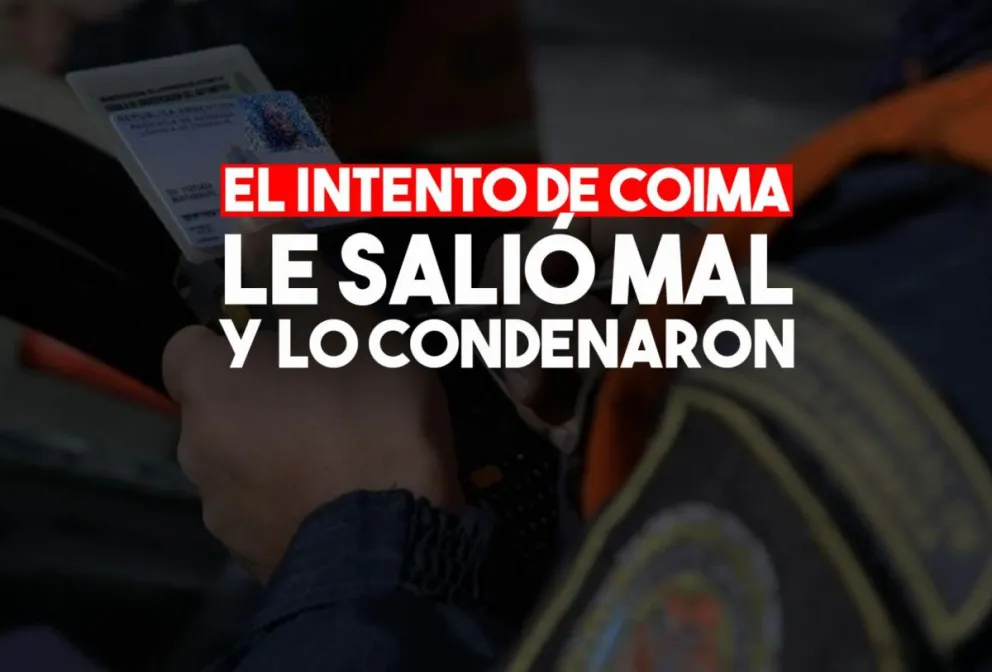 Condenaron al joven que iba con sus amigos en auto y quiso coimear a la policía