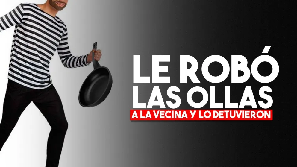 Detuvieron a un joven por robar elementos de cocina de una vecina