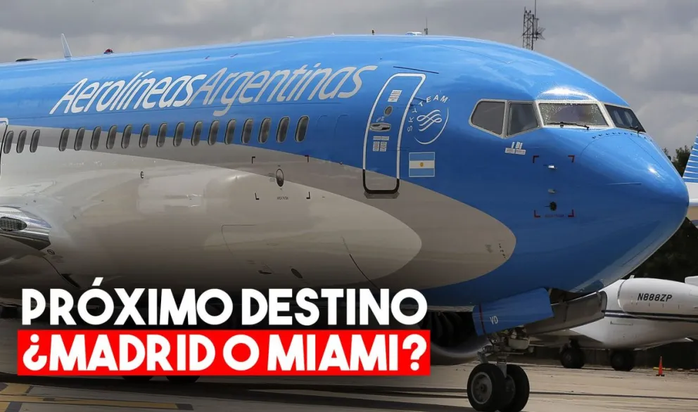 Aerolíneas Argentinas anunció vuelos semanales a Madrid y Miami