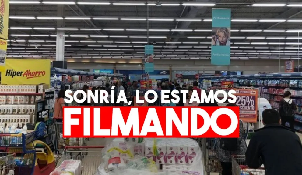 Intentó robar en un hipermercado y lo captaron las cámaras