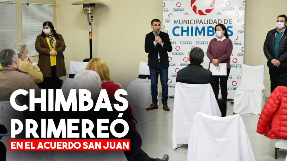 Chimbas fue el primer departamento en presentar las conclusiones del Acuerdo San Juan
