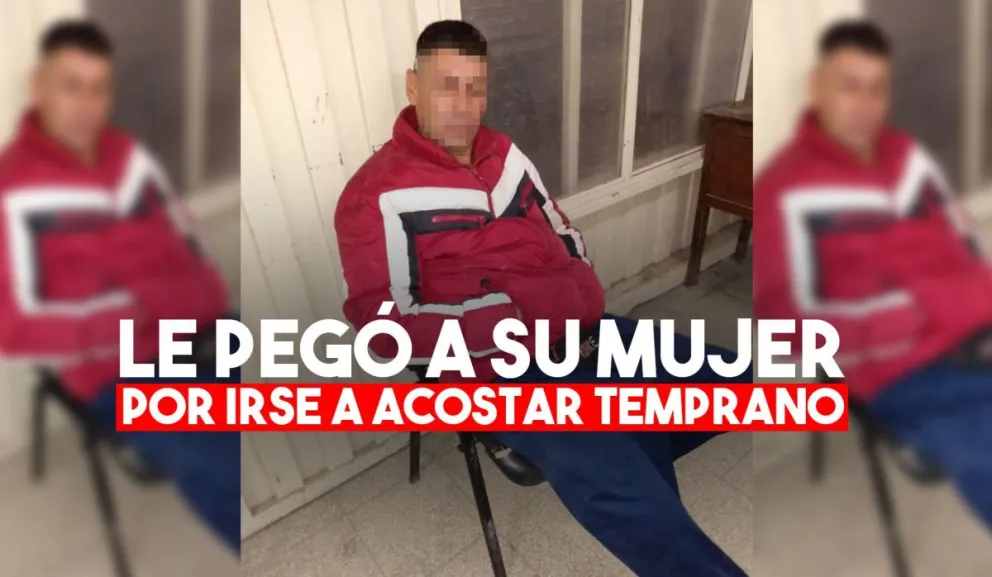 Esperó a que se fueran las visitas para golpear a su mujer