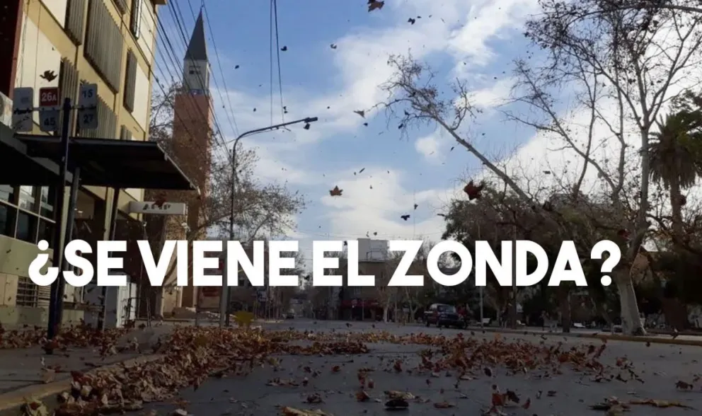 Emitieron un alerta por viento zonda