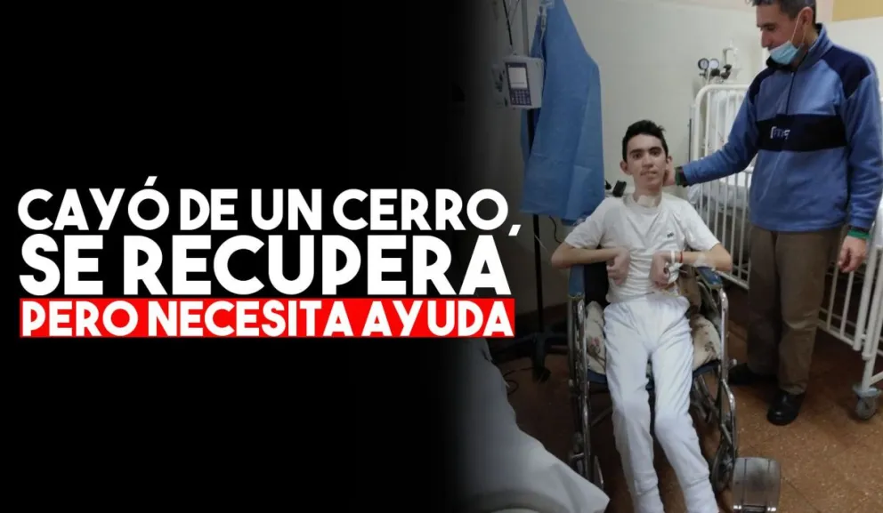 Cayó de un cerro hace ocho meses y quedó sin poder caminar: ahora, necesita ayuda