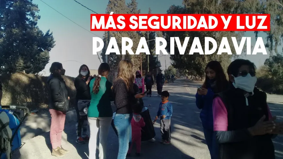 Protesta en Rivadavia por falta de seguridad