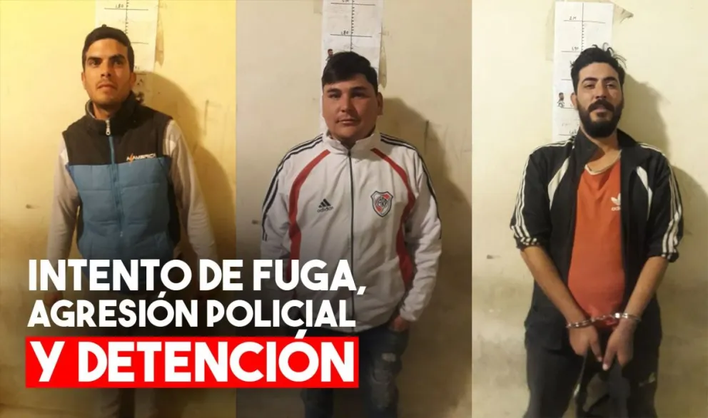 Quisieron darse a la fuga y cuando los detuvieron se violentaron con la policía