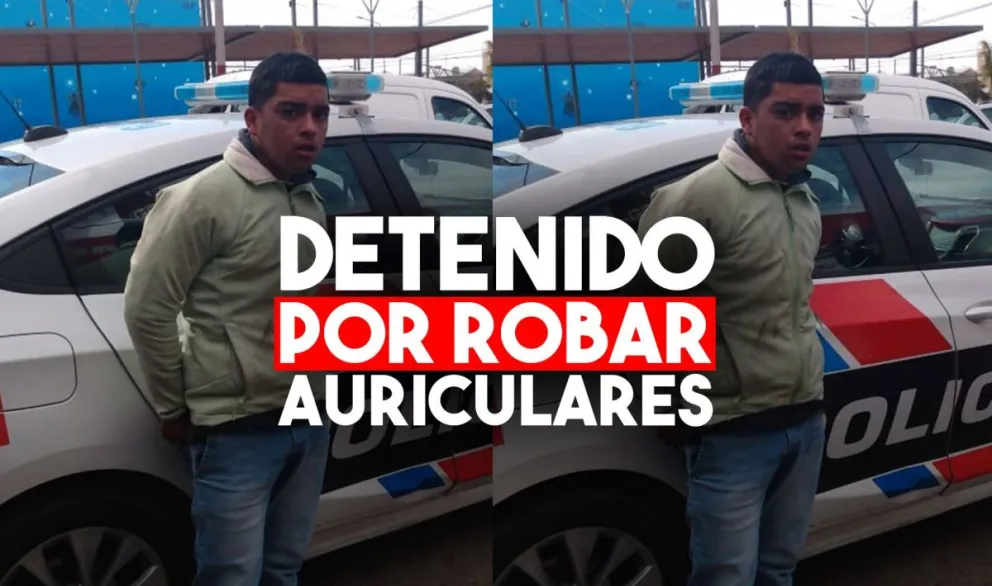 Se hizo pasar por cliente para robar auriculares en una tienda