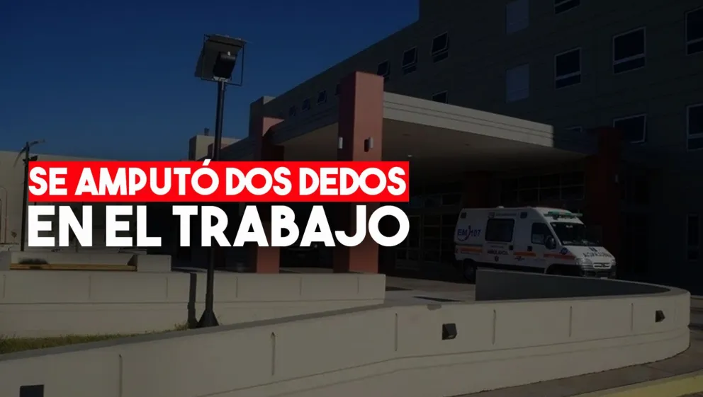 En un accidente laboral se cortó dos dedos