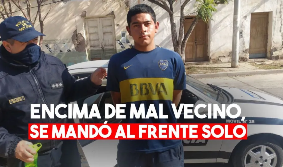 Le robó a su vecina pero se delató solo