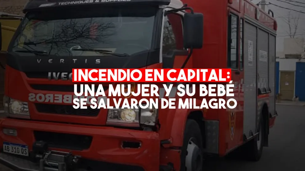 Una mujer y su bebé se salvaron de milagro de un incendio