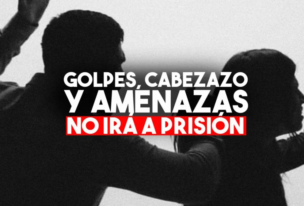 Agarró de los pelos a su pareja, le dio un cabezazo y la amenazó de muerte pero no irá a prisión
