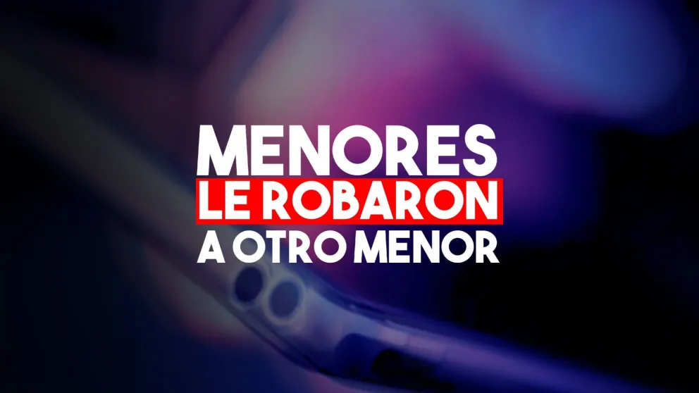 Dos menores le arrebataron el celular a un adolescente