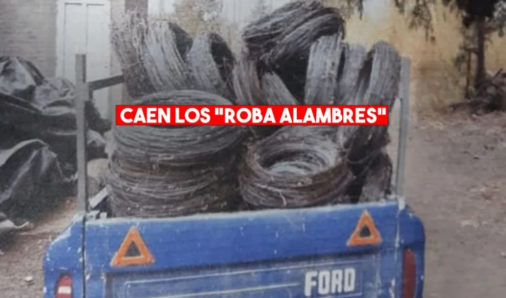 Pocito: robaron casi una tonelada de alambre en una finca