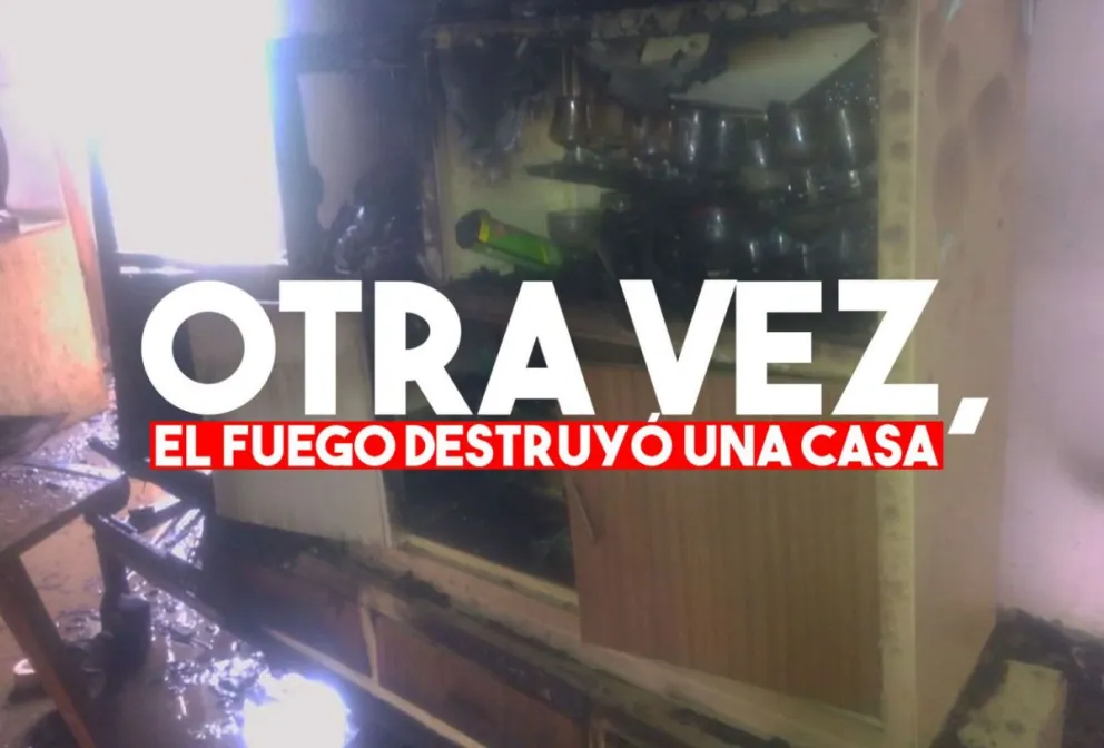 Una falla eléctrica provocó un incendio en Chimbas