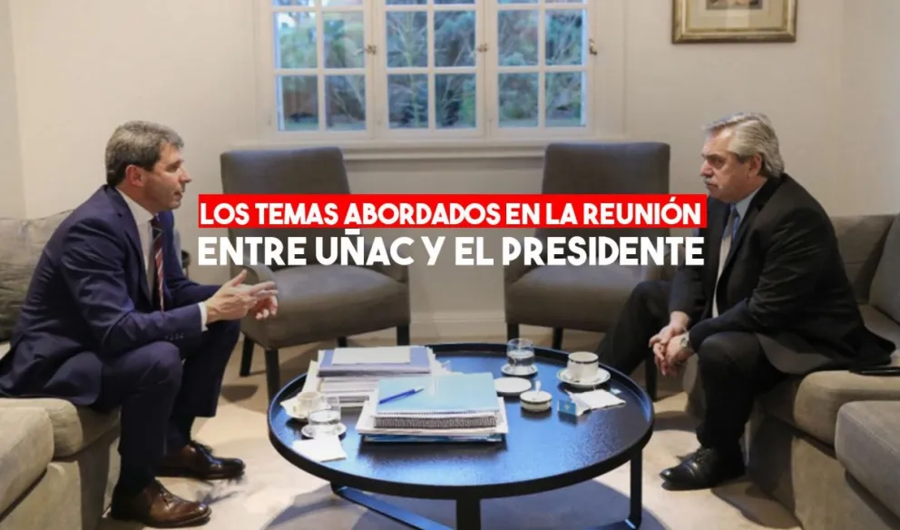 Sergio Uñac se reunió con el presidente Alberto Fernández