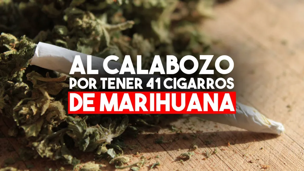 Lo paró la policía y le encontraron más de 40 cigarros de marihuana