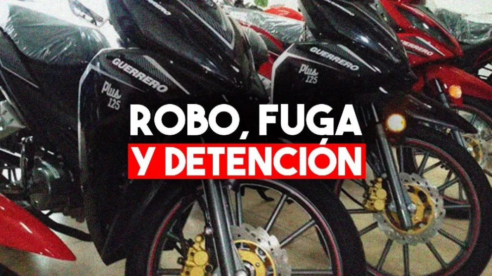 Robaron una moto e intentaron darse a la fuga
