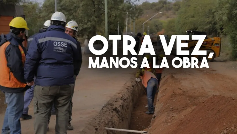 Reactivarán las obras de cloacas en Rivadavia y Valle Fértil