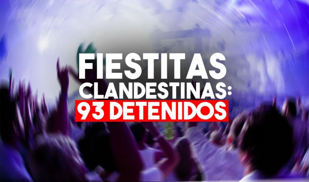 Más de 90 personas fueron detenidas en dos fiestas ilegales