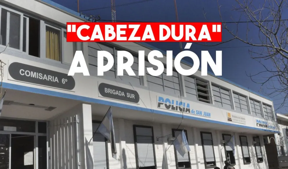 Fue detenido por disturbios y rompió de un cabezazo una pared de la comisaría