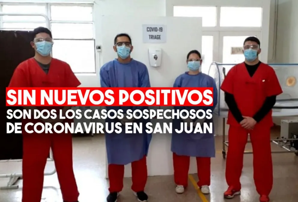 Coronavirus en San Juan: no hay nuevos casos y son dos los casos sospechosos