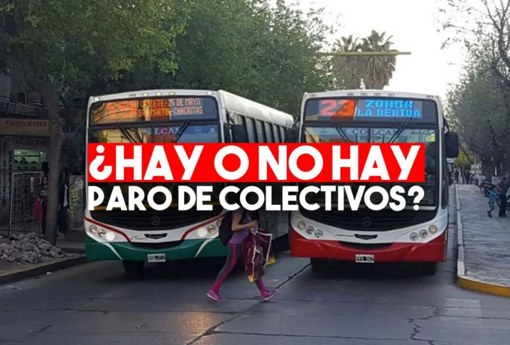Los colectivos circularán con normalidad en San Juan por lo menos hasta el jueves