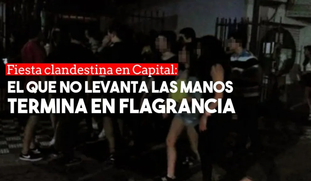 Una nueva fiesta clandestina terminó con 20 personas detenidas