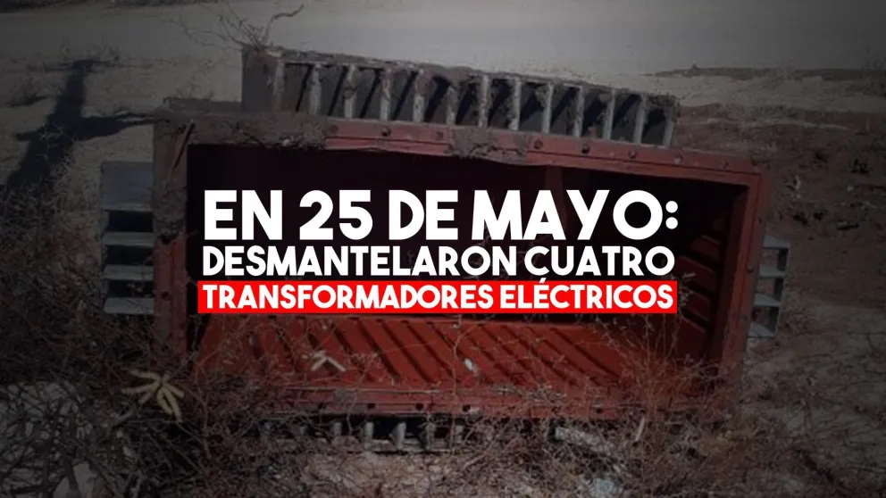 Delincuentes robaron cuatro transformadores en 25 de Mayo