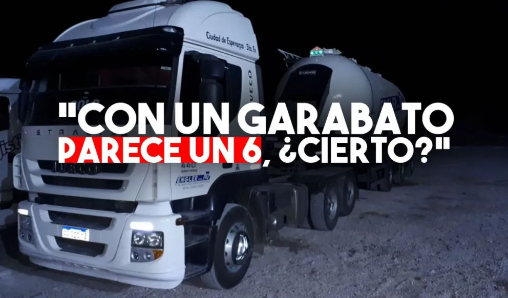 Camionero quiso entrar a Los Berros con un certificado de circulación trucho
