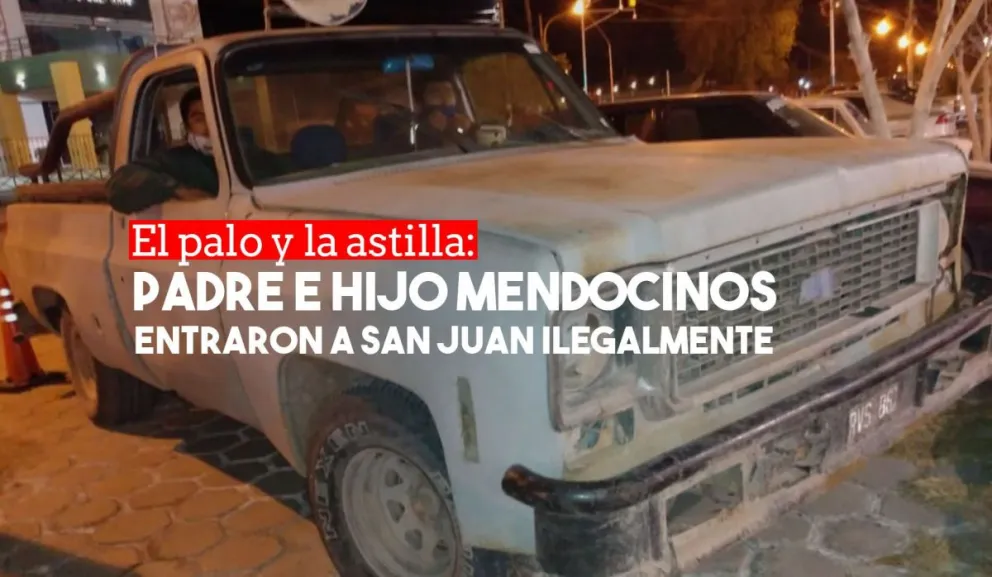 Dos mendocinos esquivaron el control San Carlos e ingresaron a San Juan